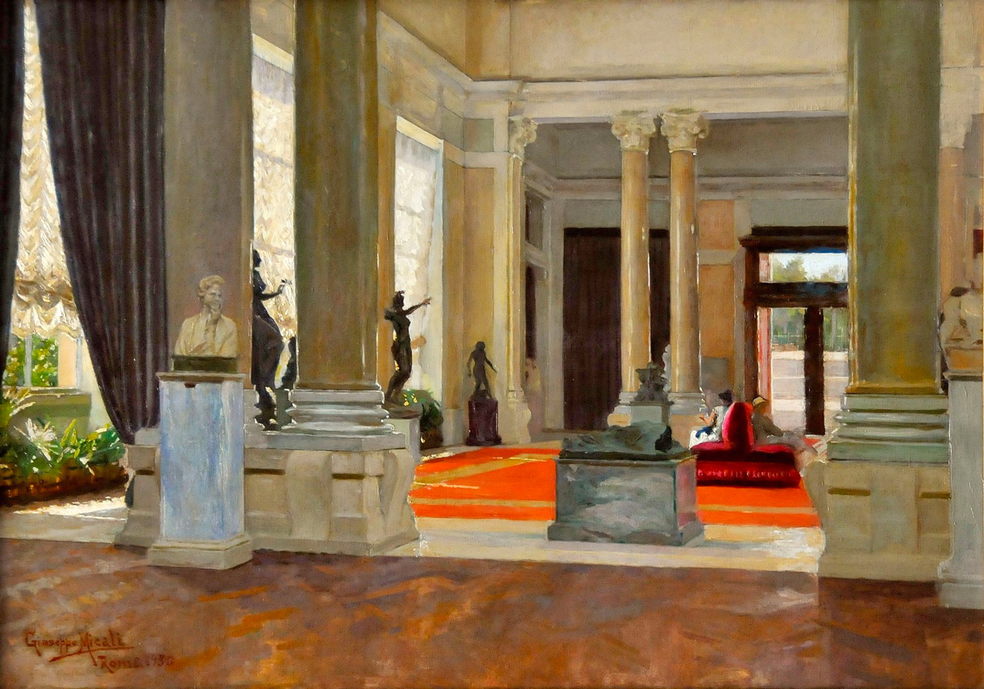 Giuseppe Micali, La Galleria Nazionale d'Arte Moderna. Salone d'ingresso, 1932